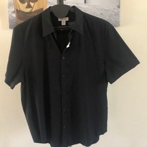 Calvin Klein, Black Short Sleeve Shirt, XXL